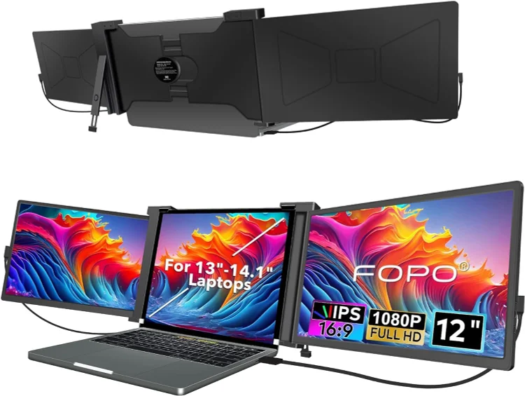 FOPO 12" Hanging Triple Screen Extender S12