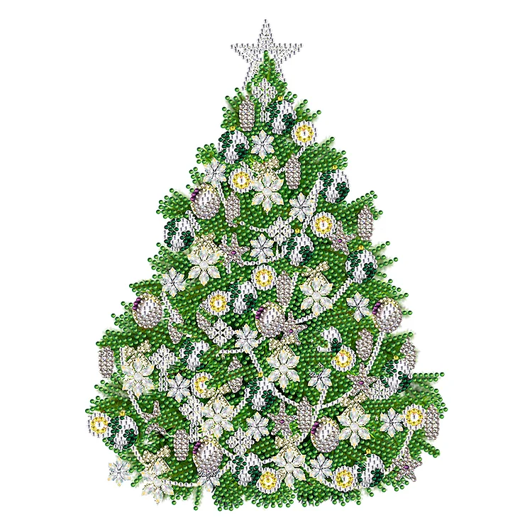 Christmas Tree 30*40CM(Canvas) Special Shaped Drill Diamond Painting gbfke
