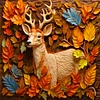 5D DIY Full Square Drill Partial AB Drill Diamond Painting Deer 45*45cm