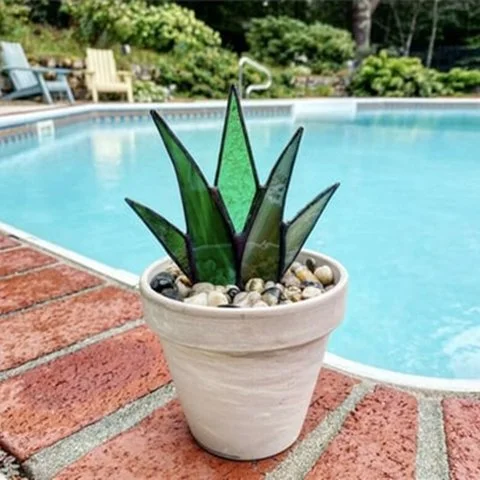 Early Mother's Day Hot Sale 48% OFF - Suncatcher Stained Agave Plante