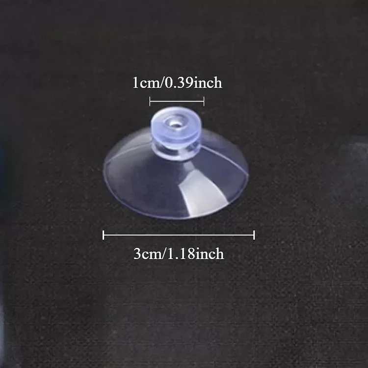 Transparent suction cup PVC, ideal for car, kitchen and home decoration