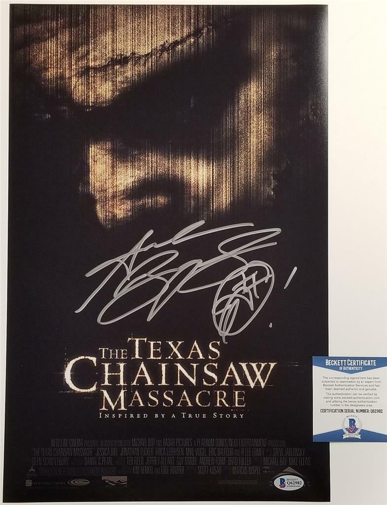 Andrew Bryniarski signed Texas Chainsaw Massacre 11x17 Photo Poster painting #3 ~Beckett BAS COA