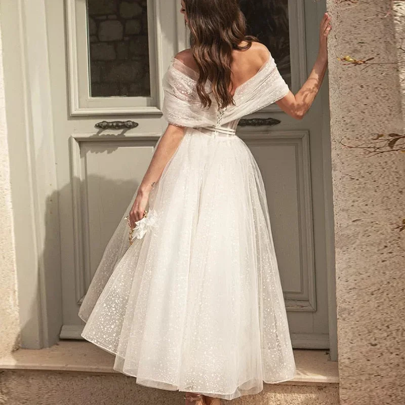 Summer dresses for  Women Elegant Evening Party Dress Fashion Female Sexy Off Shoulder High Waist Corset Hollow Out Mesh Formal Dress