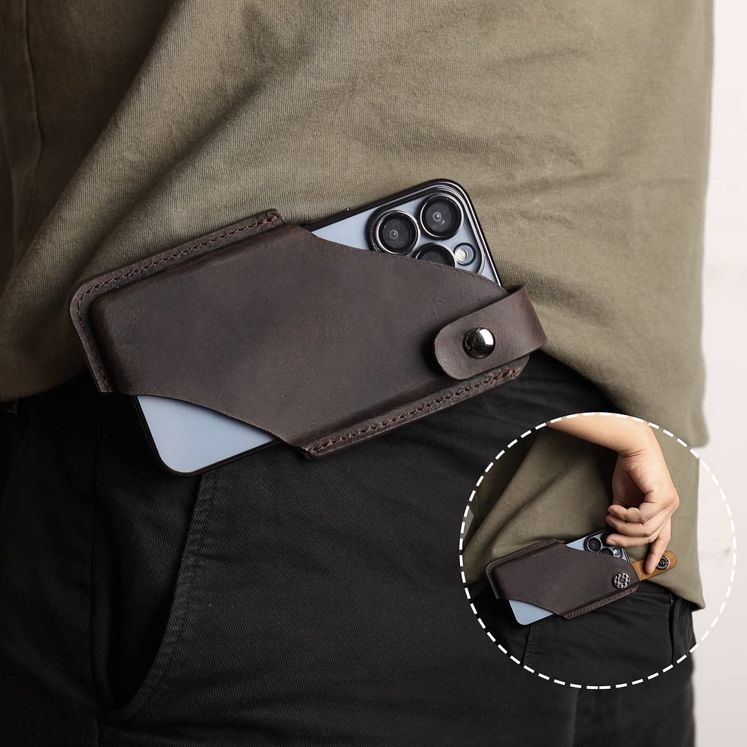 Universal EDC Genuine Leather Belt Bag