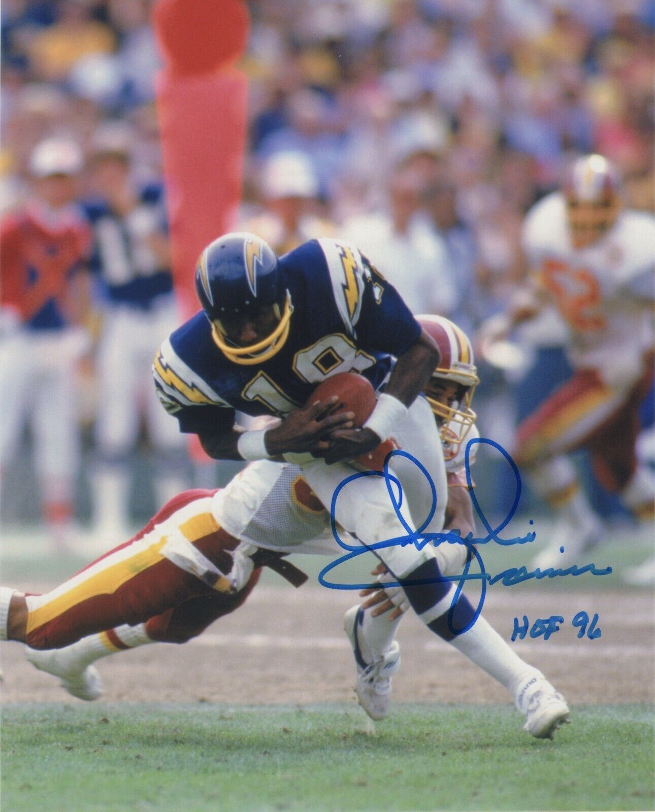 CHARLIE JOINER SIGNED AUTOGRAPH 8X10 Photo Poster painting SAN DIEGO CHARGERS HALL OF FAME #3