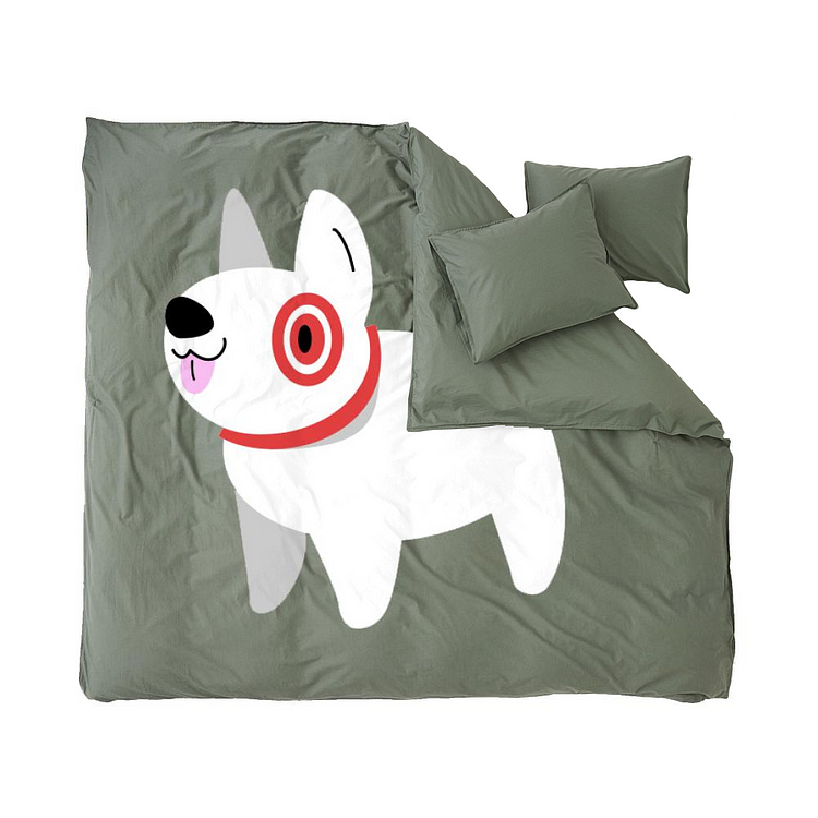 Bullseye, Dog Duvet Cover Set