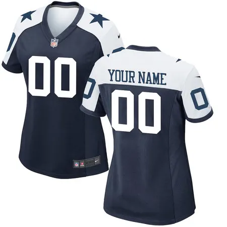 Women's Dallas Cowboys Nike White Alternate Game Custom Jersey