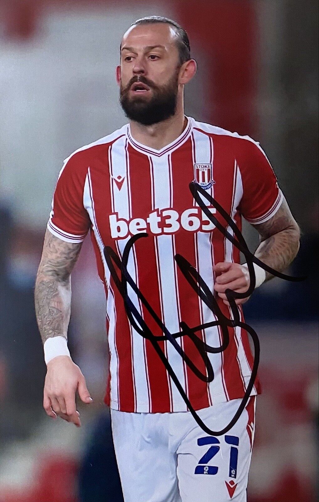 Steven Fletcher Genuine Hand Signed Stoke City 6X4 Photo Poster painting 2