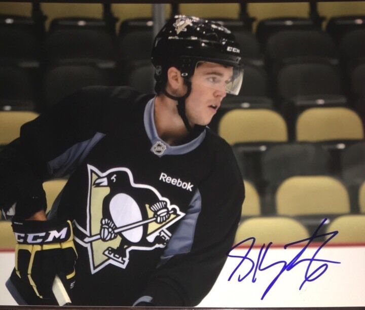 Scott Harrington AUTOGRAPH Photo Poster painting Pittsburgh Penguins Signed 8x10 Blue Jackets