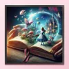 Fairy Tales In Books-11CT Stamped Cross Stitch 50*50cm/19.69*19.69in tapestrymarket