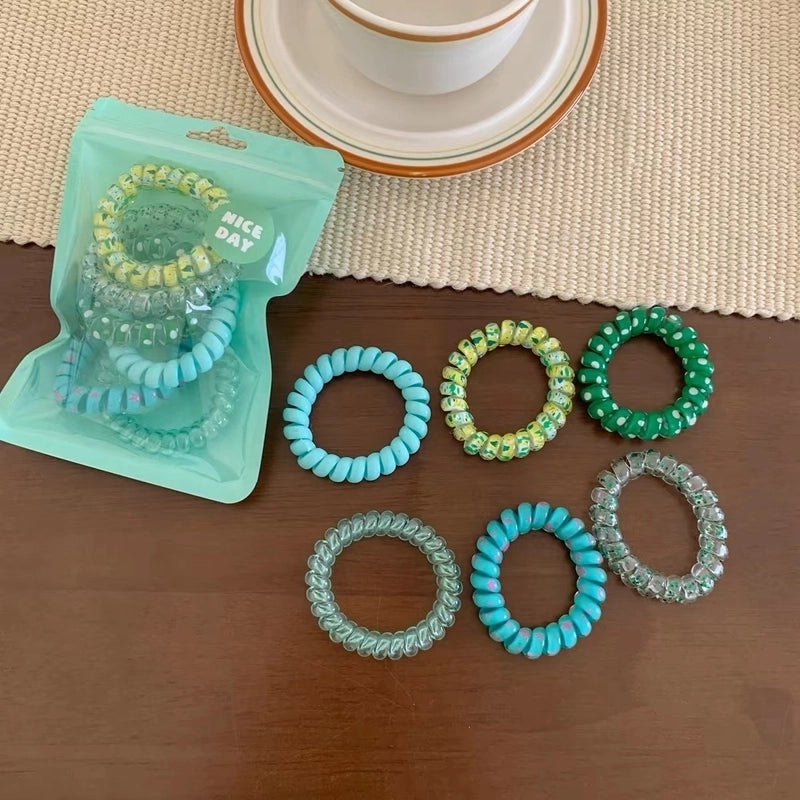 Women’s Cute Sweet Solid Color Plastic Hair Tie