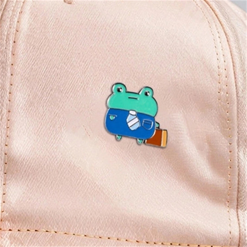 Cartoon Style Cute Frog Alloy Stoving Varnish Unisex Brooches