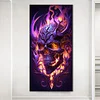 (US Only)Skeleton 5D DIY Full Drill Round Diamond Painting Kit Home Wall Decor 40x80cm