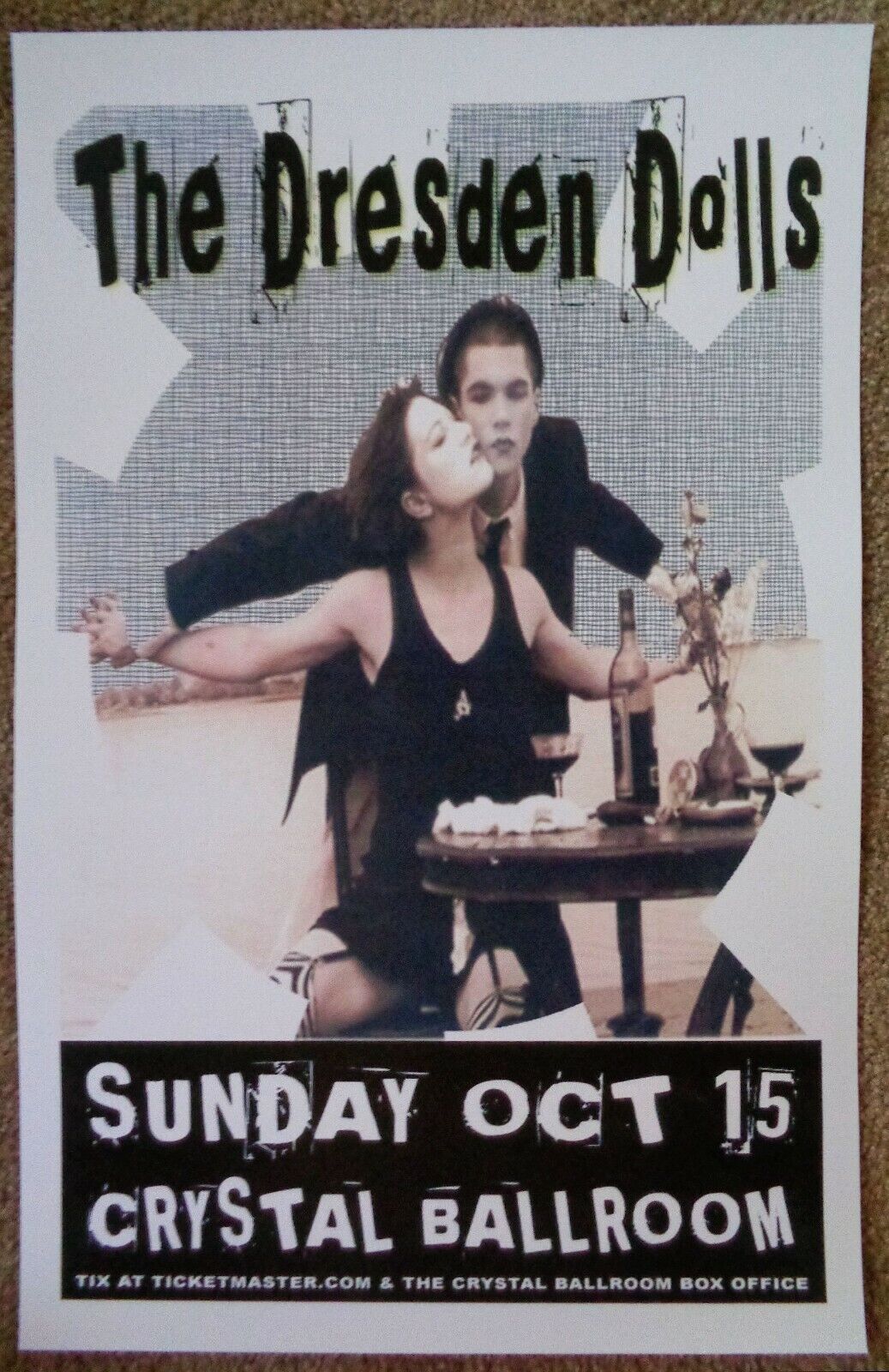 DRESDEN DOLLS 2006 Gig POSTER Portland Oregon Concert