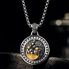 【Rotating Gold Coin】Sterling Silver Pixiu Pendant Necklace for Men - Original Design