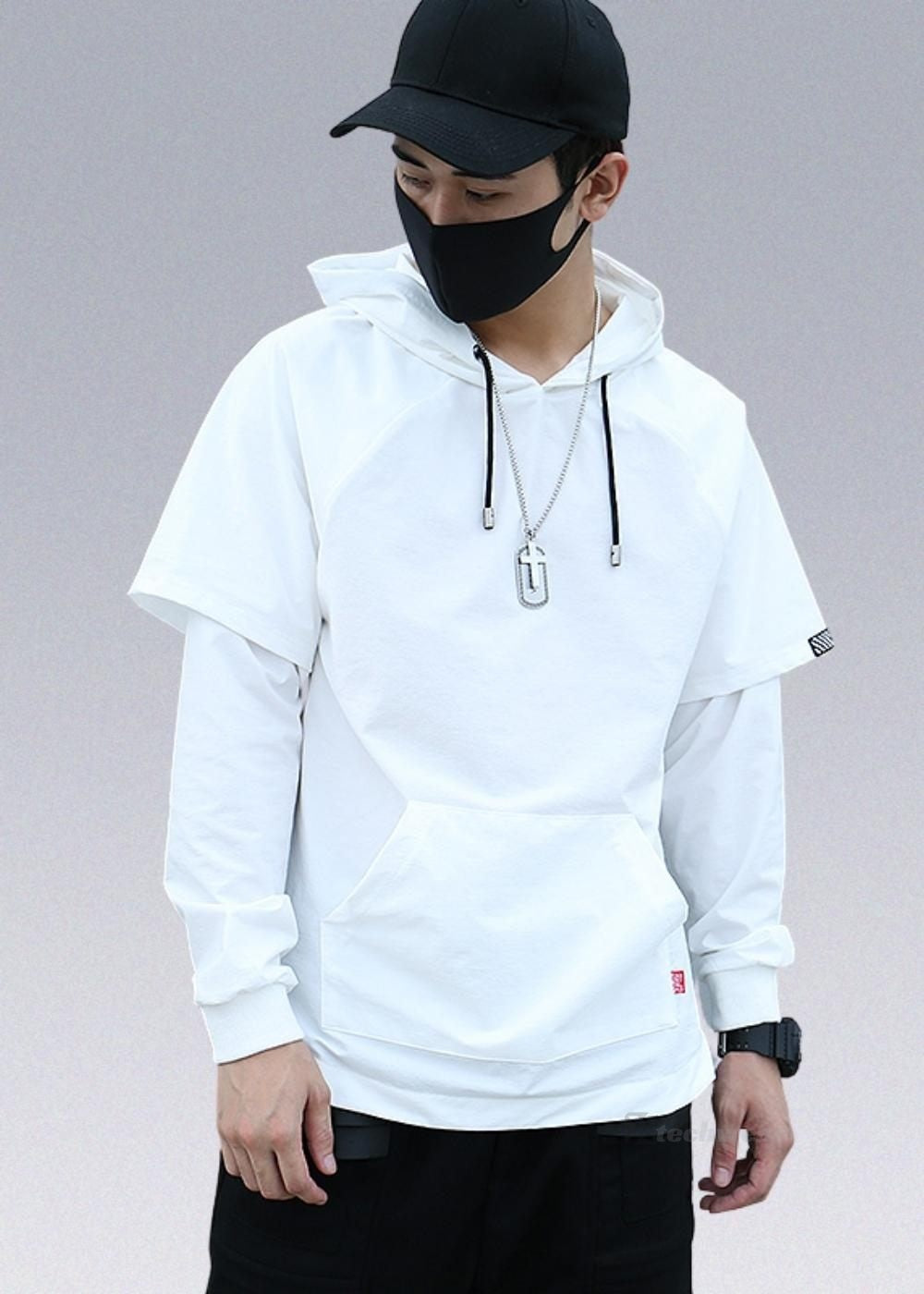 Fake 2-Piece Hoodie JIYE HEAVY INDUSTRY techwear-x
