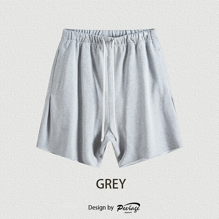 350gsm Cotton Vintage Raw Hem Vibe Shorts