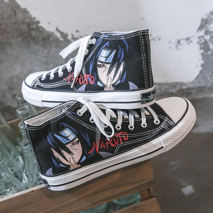 Naruto Uchiha Itachi Trendy Canvas Shoes weebmemes