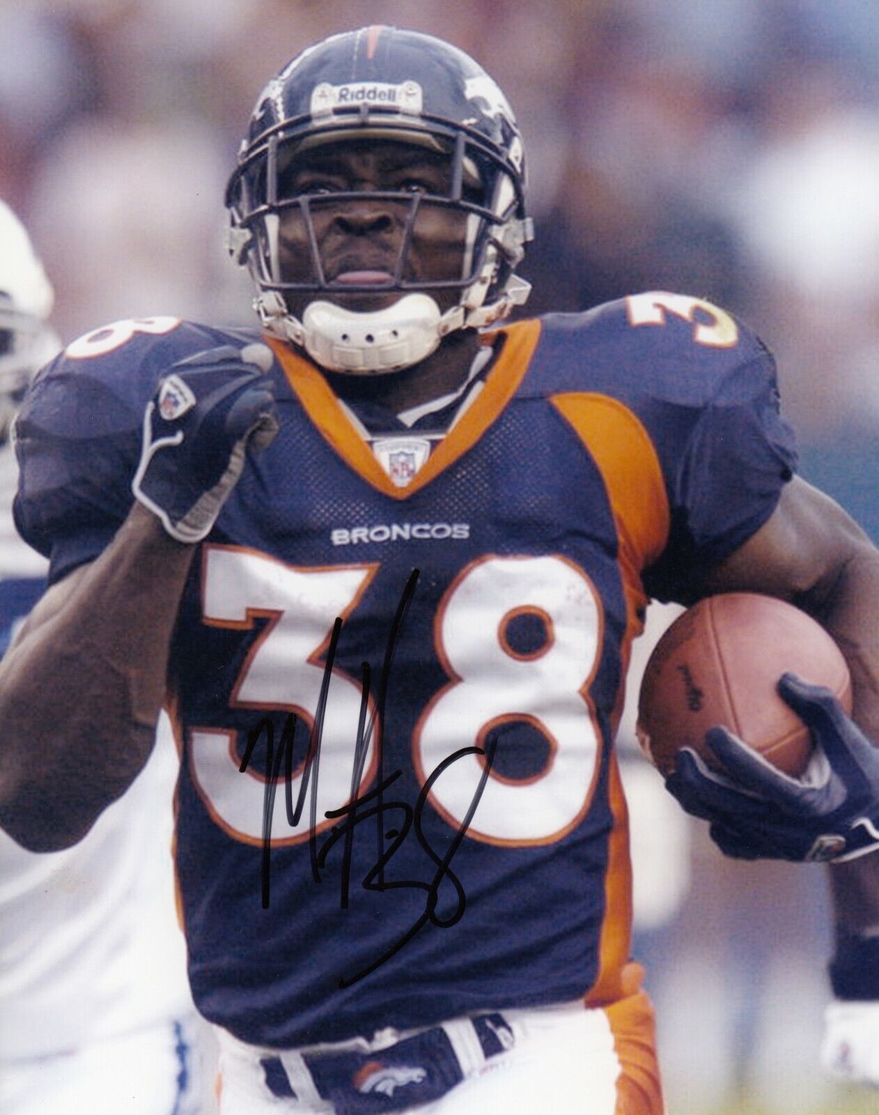 Mike Anderson #0 8x10 Signed Photo Poster painting w/ COA Denver Broncos