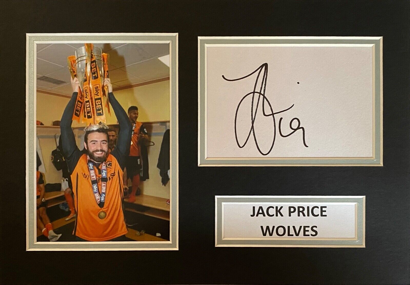 JACK PRICE SIGNED A4 Photo Poster painting MOUNT DISPLAY FOOTBALL AUTOGRAPH WOLVES