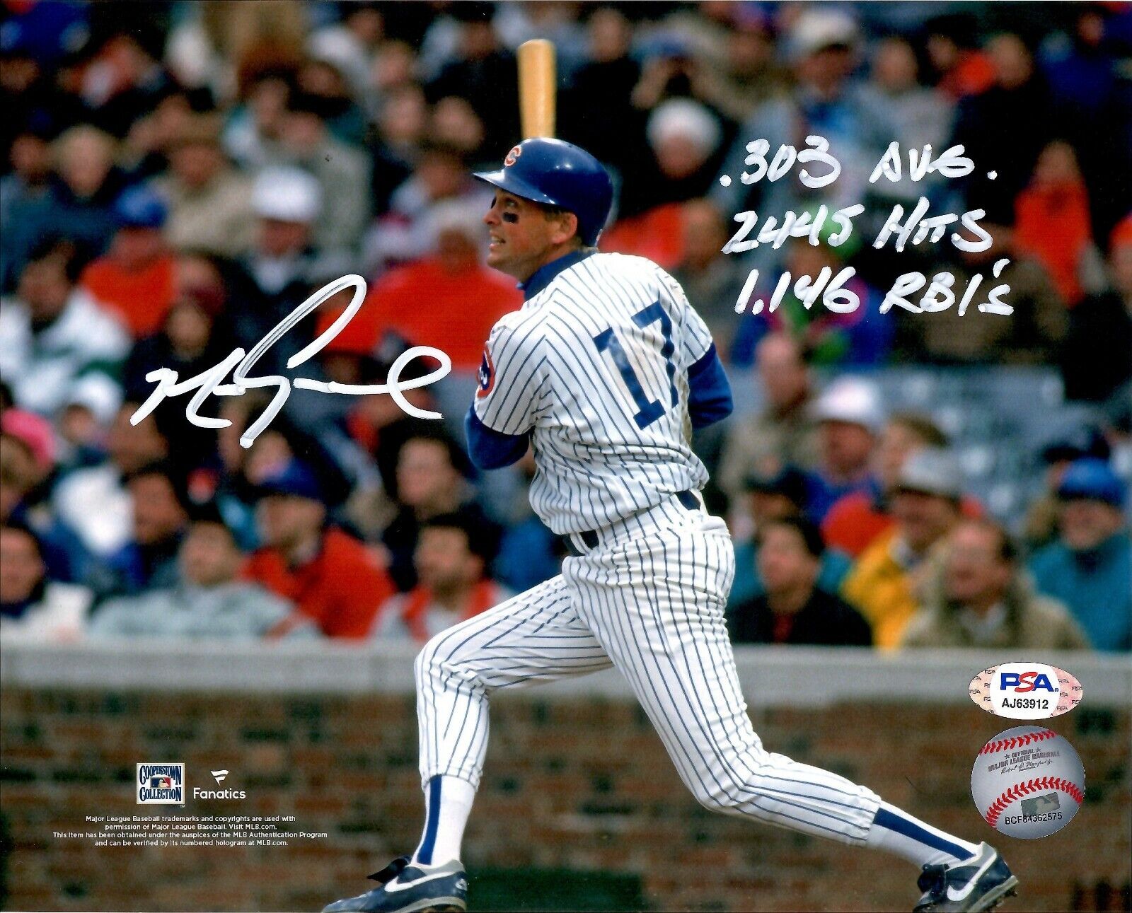 Mark Grace autographed signed inscribed 8x10 Photo Poster painting MLB Chicago Cubs PSA COA