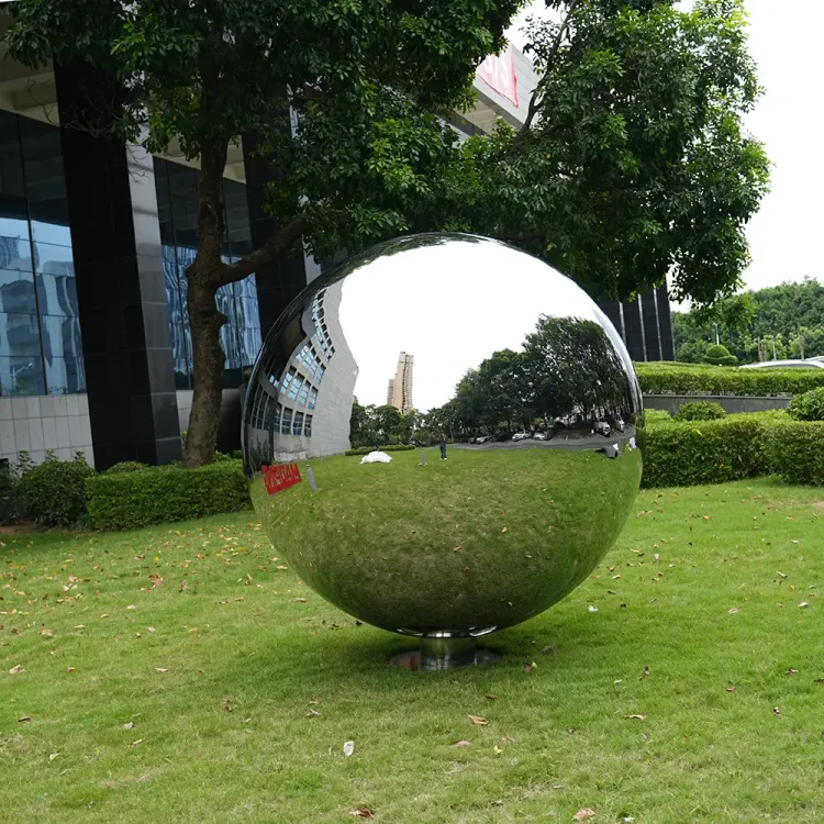 2200mm Mirror Polished Stainless Steel Sphere &ndash; Outdoor Garden Landscape Sculpture
