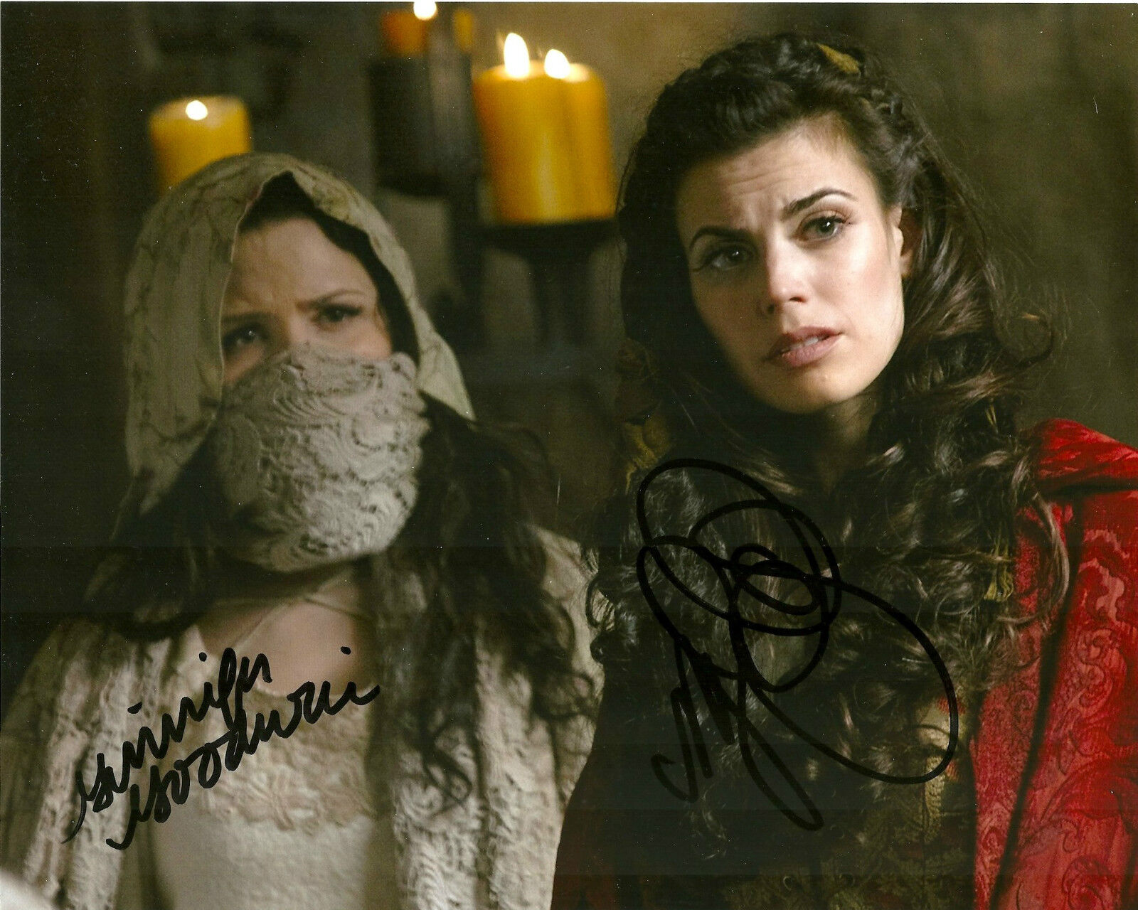 Once Upon A Time Meghan Ory Ginnifer Goodwin Signed Autographed 8x10 Photo Poster painting COA