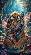 Luxury AB Velvet Diamond Painting Kit - Tiger