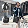 BAIGIO Herren Umh&auml;ngetasche Leder Herren Schultertasche f&uuml;r Herren Leder Herrentasche Vintage Schultertasche Crossbody Bag Messenger Bags f&uuml;r Herren Schwarz