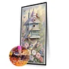(45*75cm)Flower Birdhouse - Full Square Drill Diamond Painting
