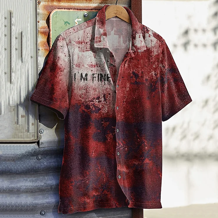 Halloween I'm Good Blood Art Short Sleeve Shirt