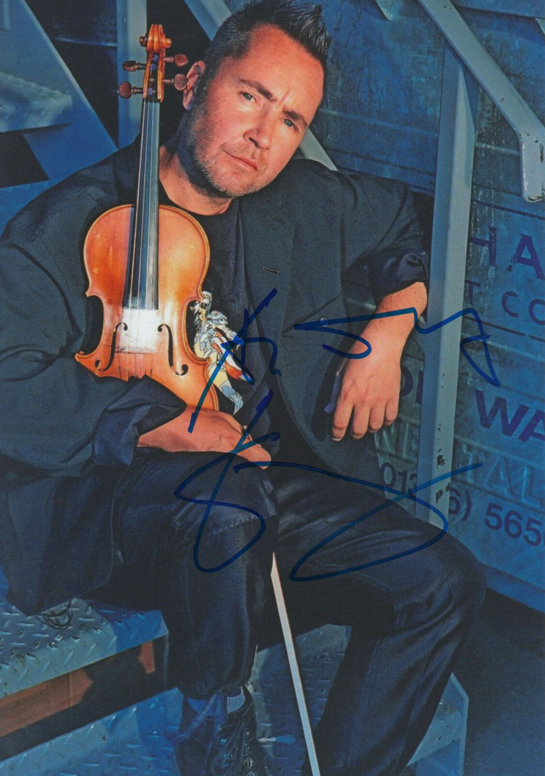 Nigel Kennedy Violinist signed 8x12 inch Photo Poster painting autograph