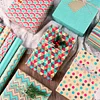 6PCS Colorful Cyan Mint Green Festive Gift Wrapping Paper