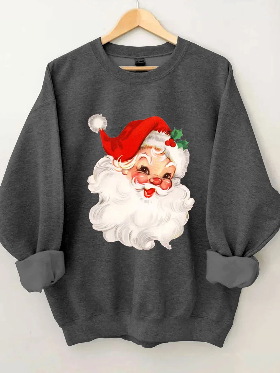 Retro Christmas Santa Sweatshirt