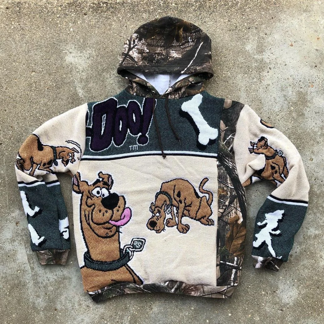 Stylish Scooby Doo Print Hoodie