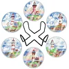 [Upgrade]6pcs/set DIY Diamond Painting Waterproof Case Classic Lighthouse Coaster Gift Decor Set