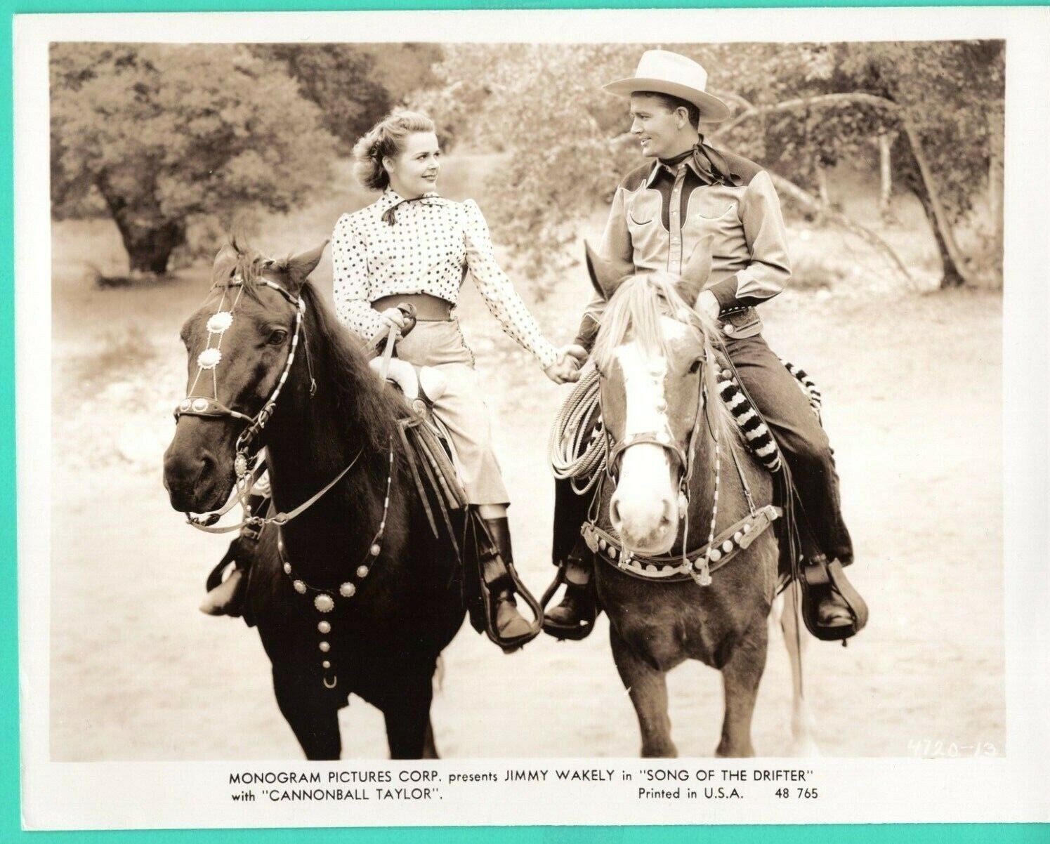 JIMMY WAKELY Actor Movie Star 1948 Vintage Promo Photo Poster painting 8x10 Song of The Drifter