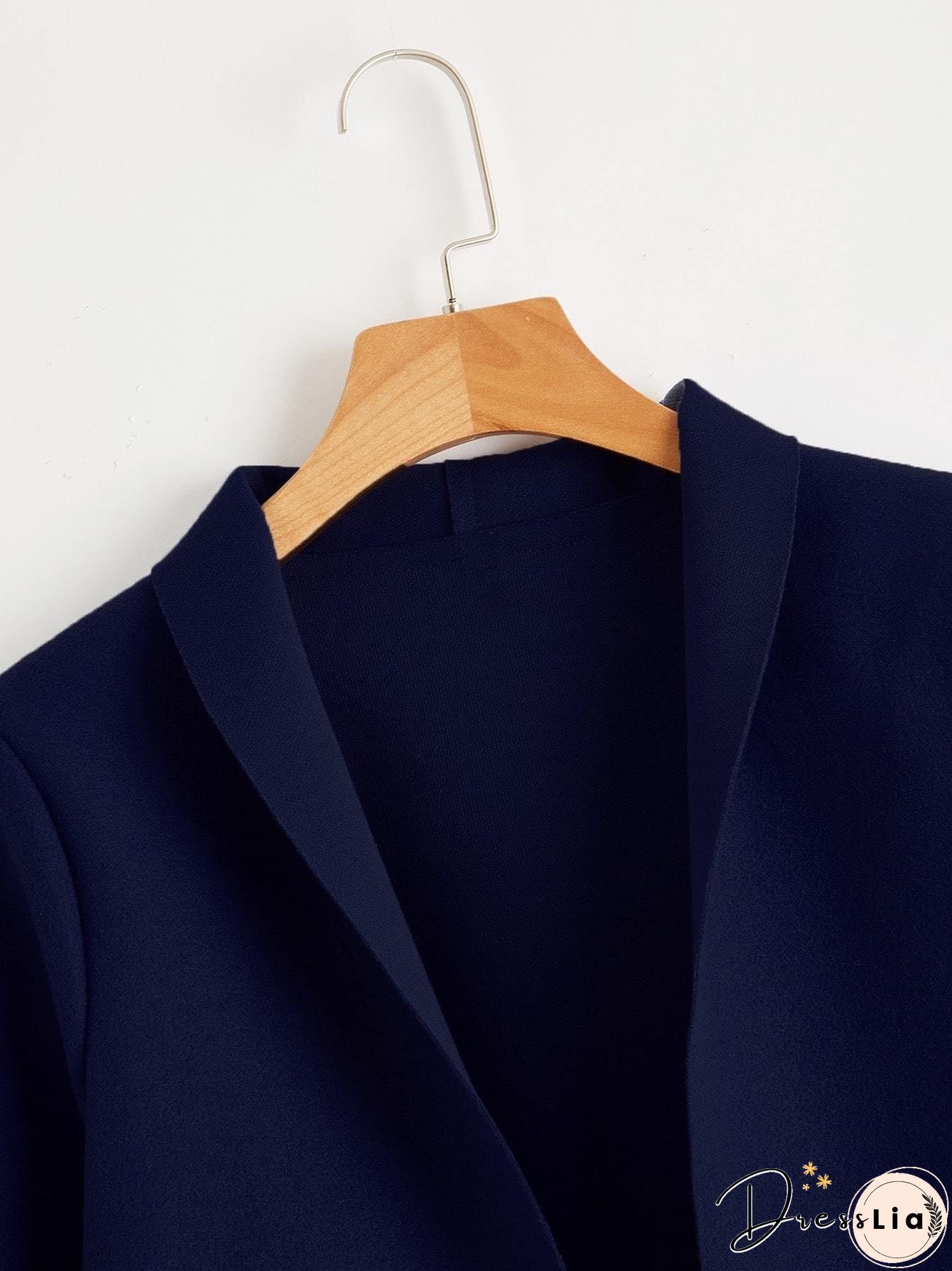 Solid Shawl Collar Dual Pocket Coat for Women