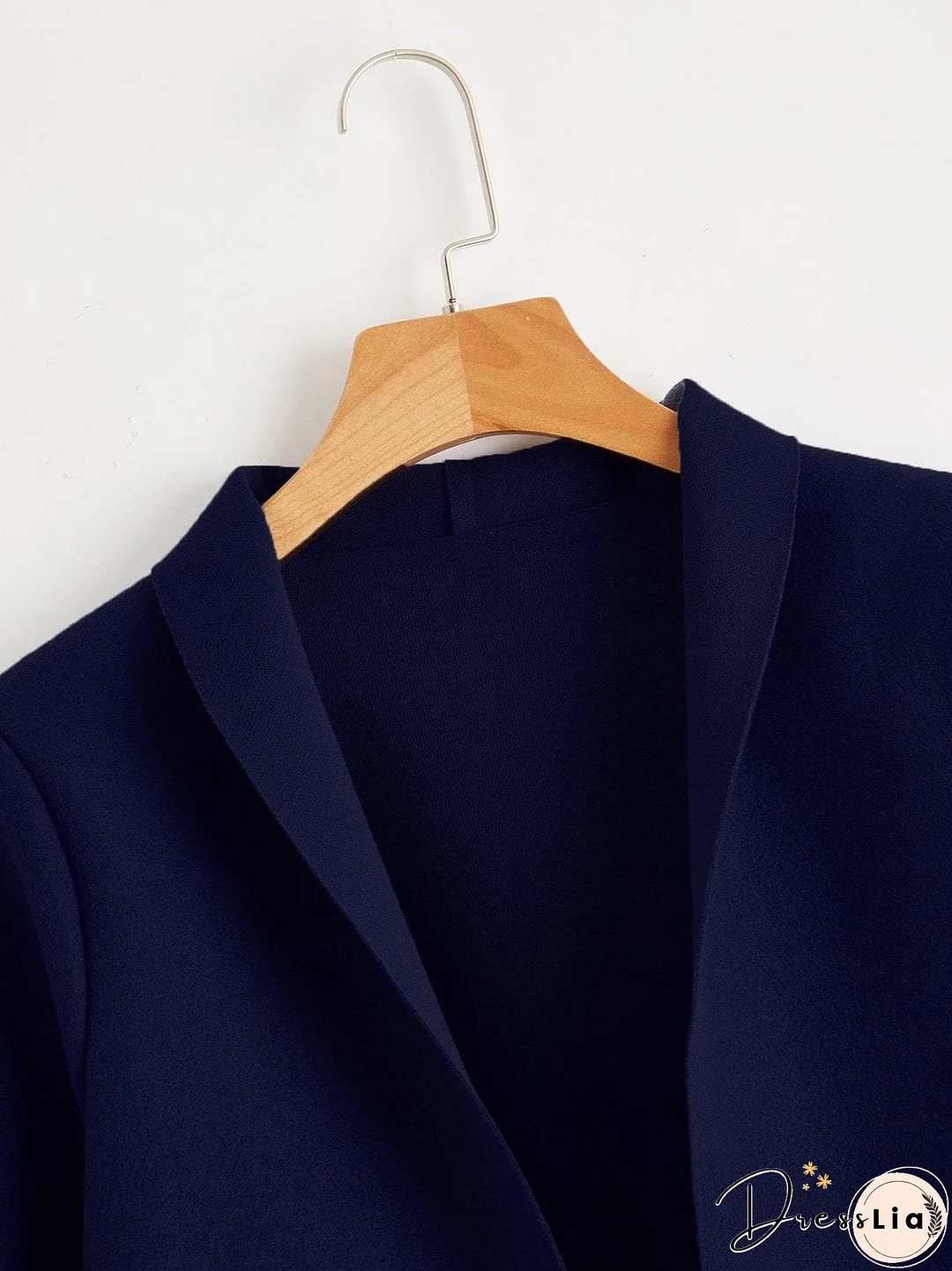 Solid Shawl Collar Dual Pocket Coat for Women