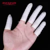 Dust-free disposable natural latex finger covers industry white 750pcs anti-static ultra-thin for fiber lazer parts cleaning