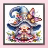 Butterfly Gnome - 11CT Stamped Cross Stitch - 45*45cm