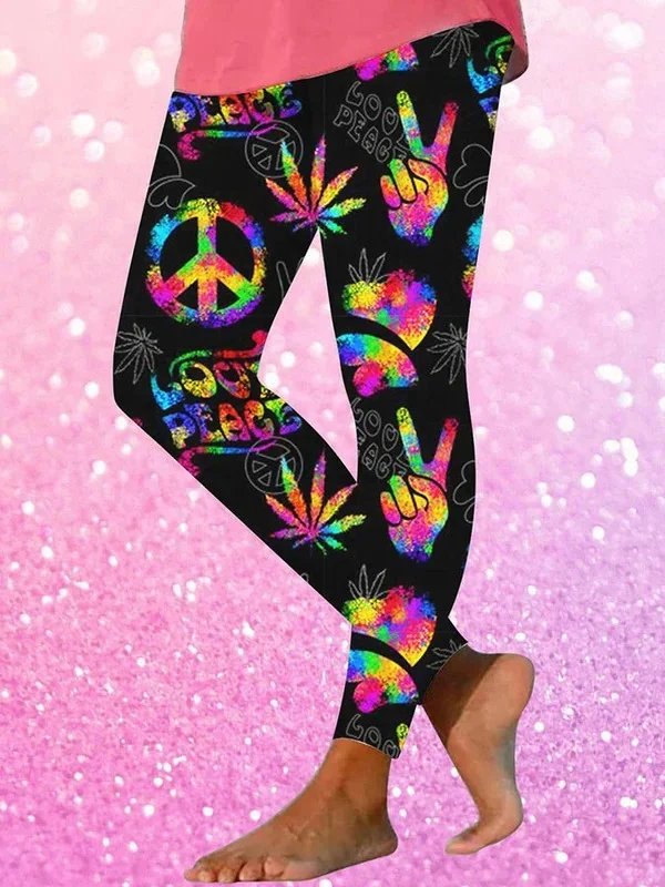 Trendy Print Leggings