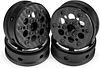 1.9 Beadlock Wheels, 4Pcs Carbon Fiber 1.9 Wheels, 1.41oz/Pcs Lightweight 1.9 Crawler Wheels for Axial SCX10 II SCX10 III Capra TF2 Element Enduro Redcat TRX4 Upgrades (D)
