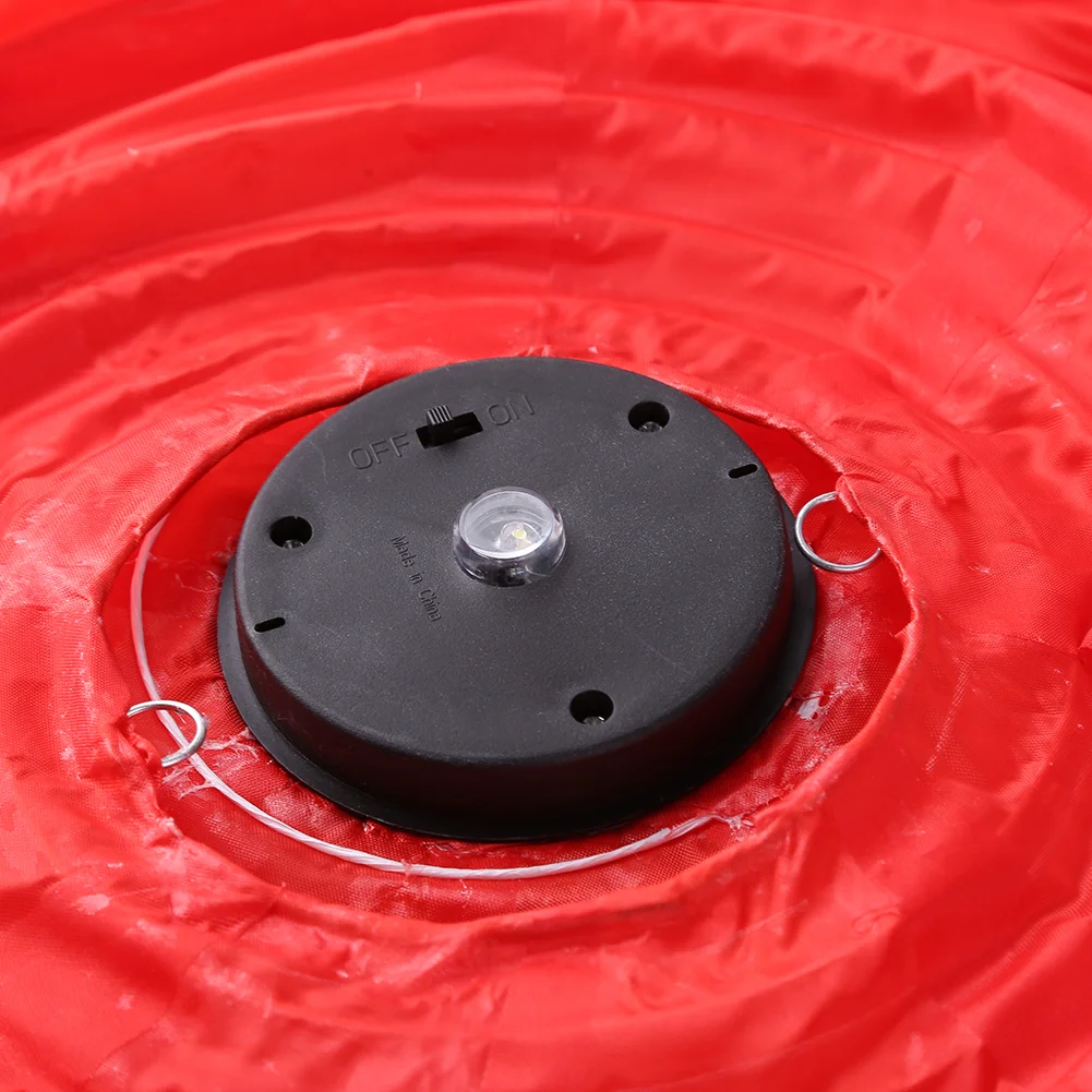 30cm Solar Hanging String Light Garden Holiday Lantern LED China Lamp (Red)