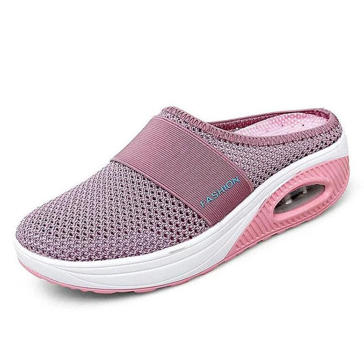 Women Mesh Lightweight Shoes Woman Slippers Wedge Shoes Female cushion Sandals Thick Bottem Sneakers Plus Size 43