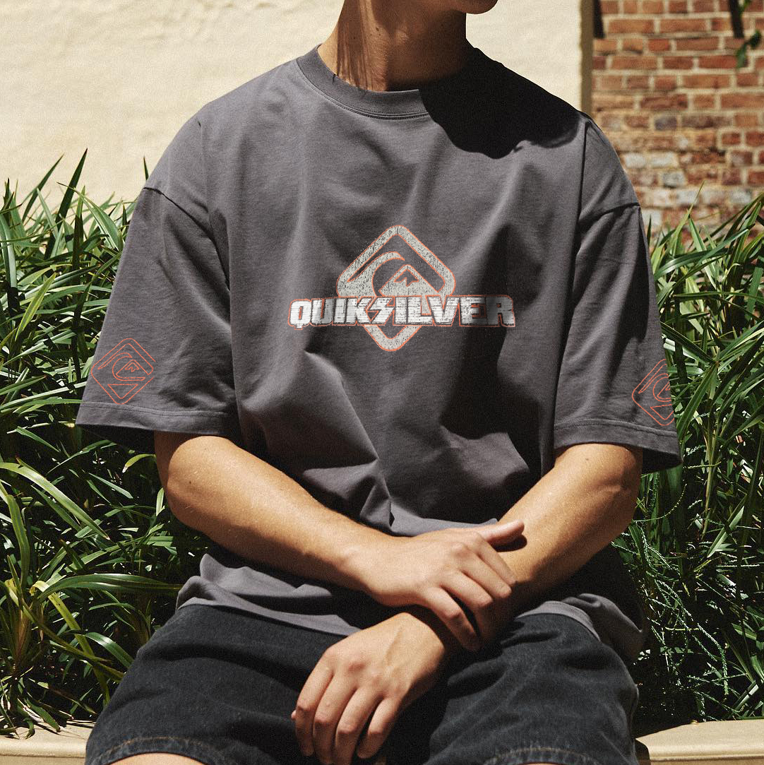 Men's Vintage Printed Surf T-Shirt