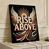 DIY Pearl Painting Rise Above for Home Wall Decor with Frame(30x40cm)