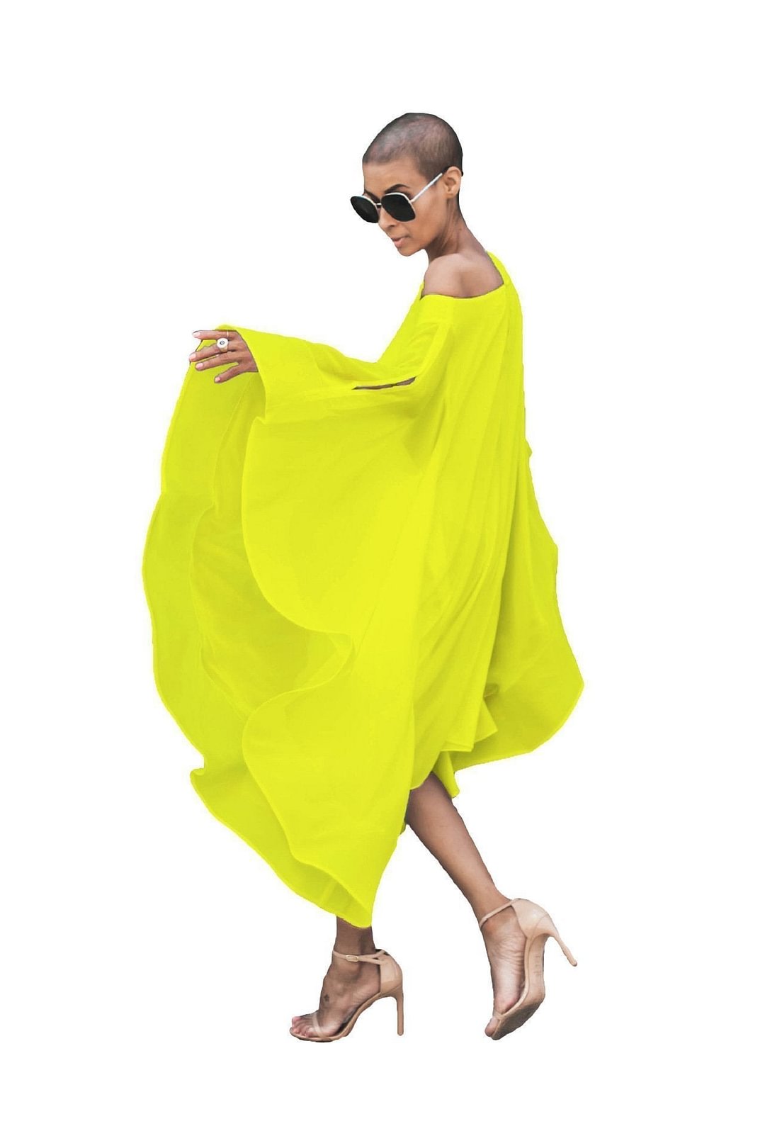 Summer Solid Color Chiffon Beach Dress