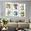 6Pack Blooming Flower-Crystal Rhinestone Diamond Painting(30x30cm)