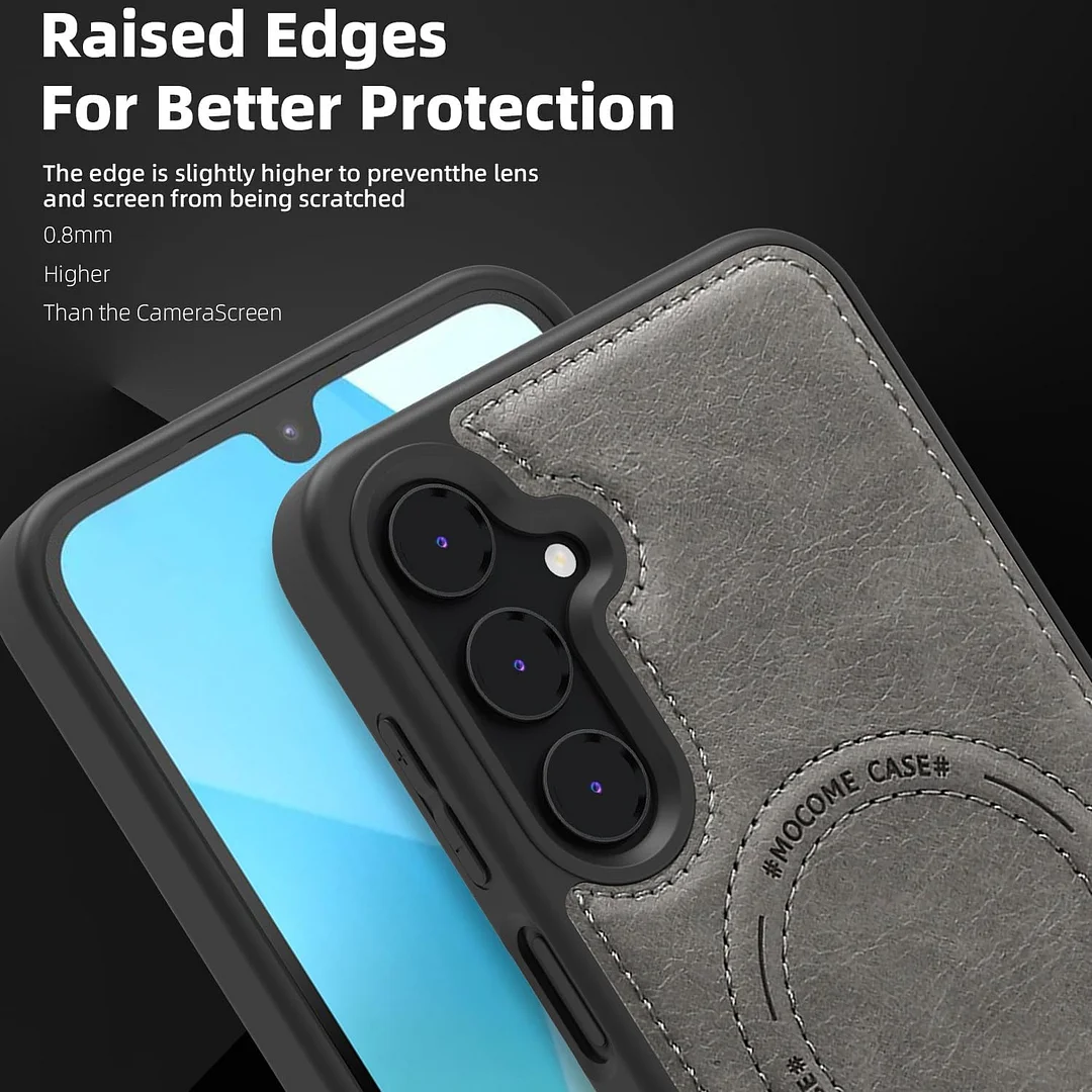 Samsung Galaxy Z Fold 6 Leather Case Magnetic Protective Case Holder Phone Case